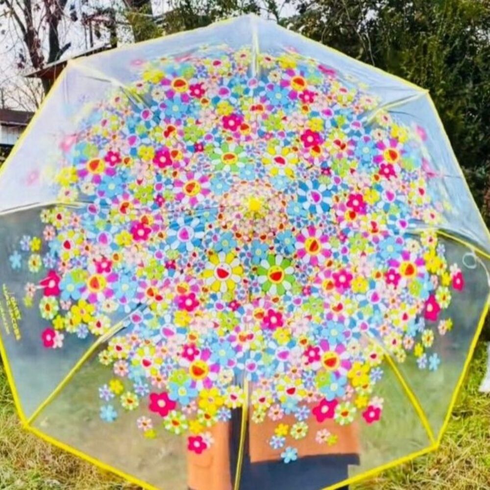 Marc Jacobs Daisy Parfums Takashi Murakami Umbrella Floral Yellow 🩷 NWT 🌼